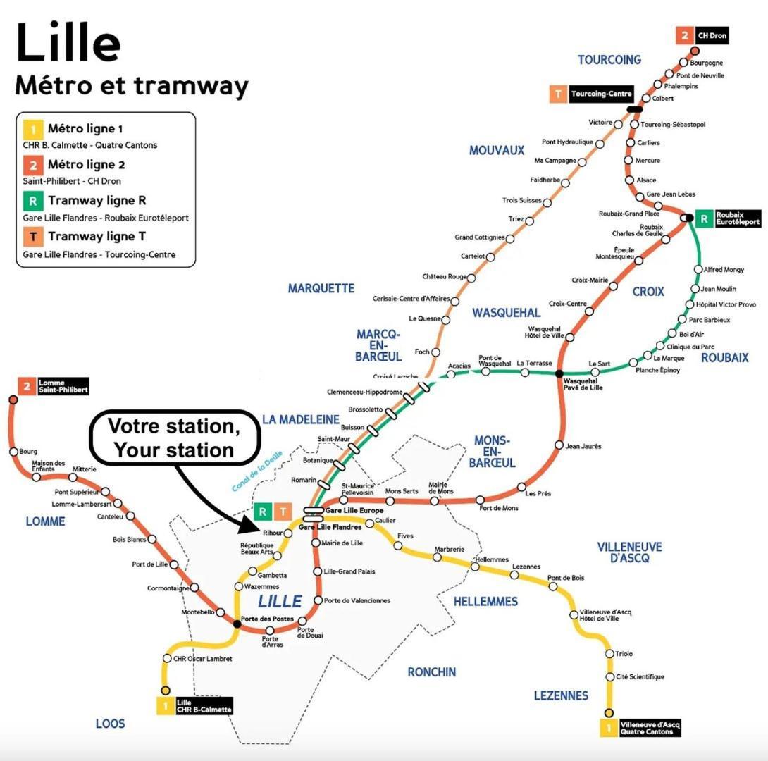 Old Lille Charming Duplex Apartment Luaran gambar